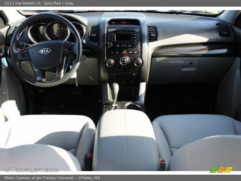 Spicy Red / Gray 2011 Kia Sorento LX