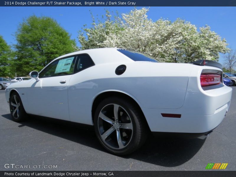 Bright White / Dark Slate Gray 2014 Dodge Challenger R/T Shaker Package