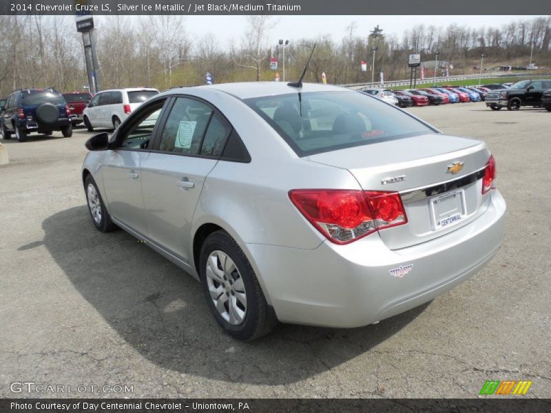 Silver Ice Metallic / Jet Black/Medium Titanium 2014 Chevrolet Cruze LS