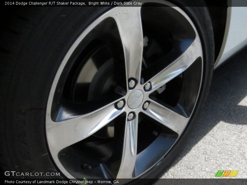 Bright White / Dark Slate Gray 2014 Dodge Challenger R/T Shaker Package