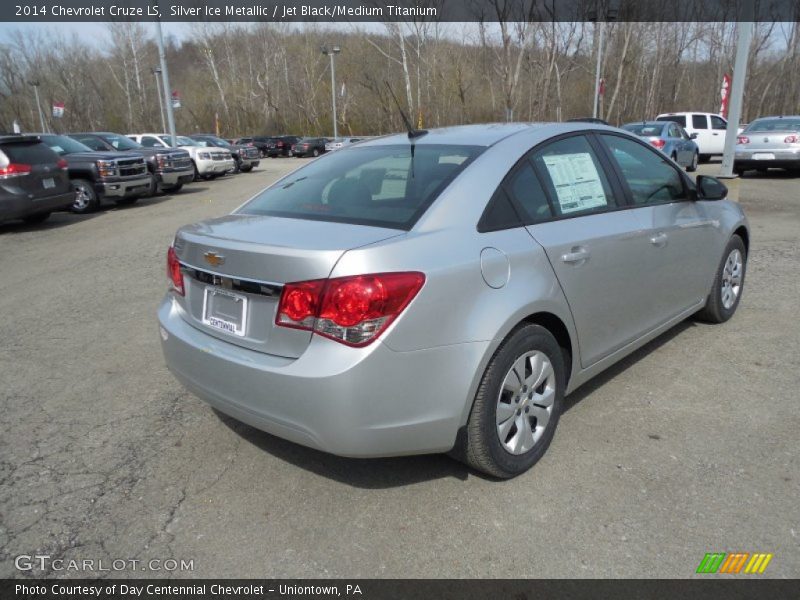 Silver Ice Metallic / Jet Black/Medium Titanium 2014 Chevrolet Cruze LS