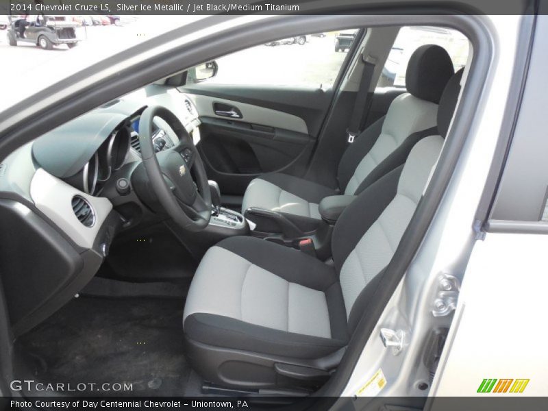 Silver Ice Metallic / Jet Black/Medium Titanium 2014 Chevrolet Cruze LS