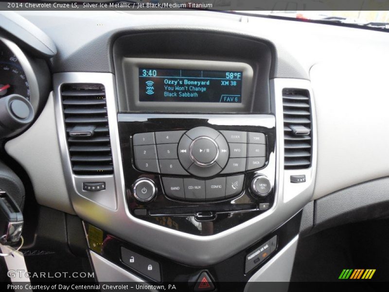 Silver Ice Metallic / Jet Black/Medium Titanium 2014 Chevrolet Cruze LS