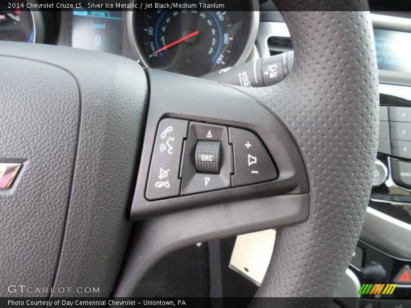 Silver Ice Metallic / Jet Black/Medium Titanium 2014 Chevrolet Cruze LS