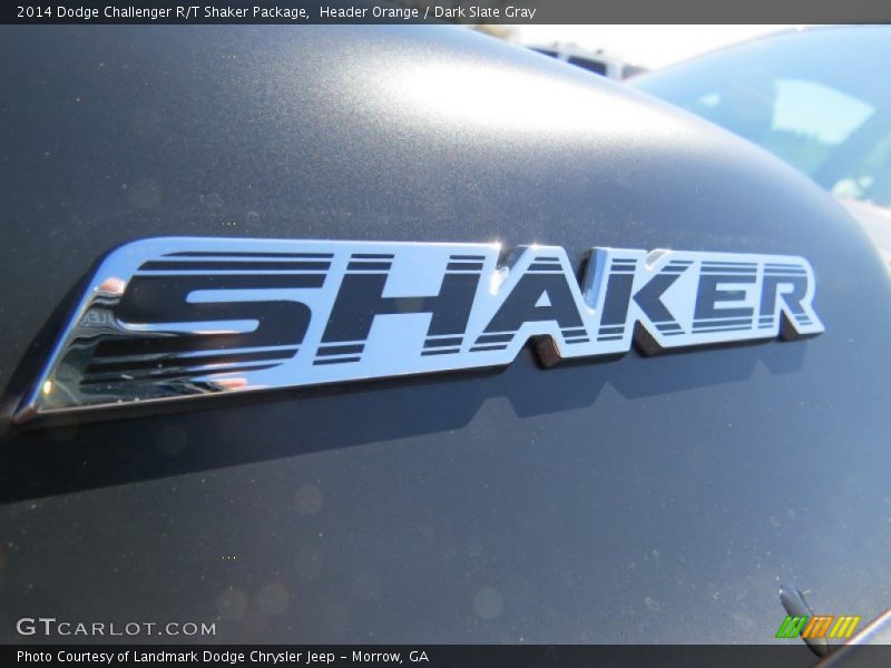 Header Orange / Dark Slate Gray 2014 Dodge Challenger R/T Shaker Package