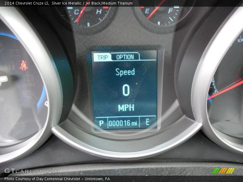 Silver Ice Metallic / Jet Black/Medium Titanium 2014 Chevrolet Cruze LS
