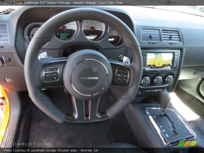Header Orange / Dark Slate Gray 2014 Dodge Challenger R/T Shaker Package