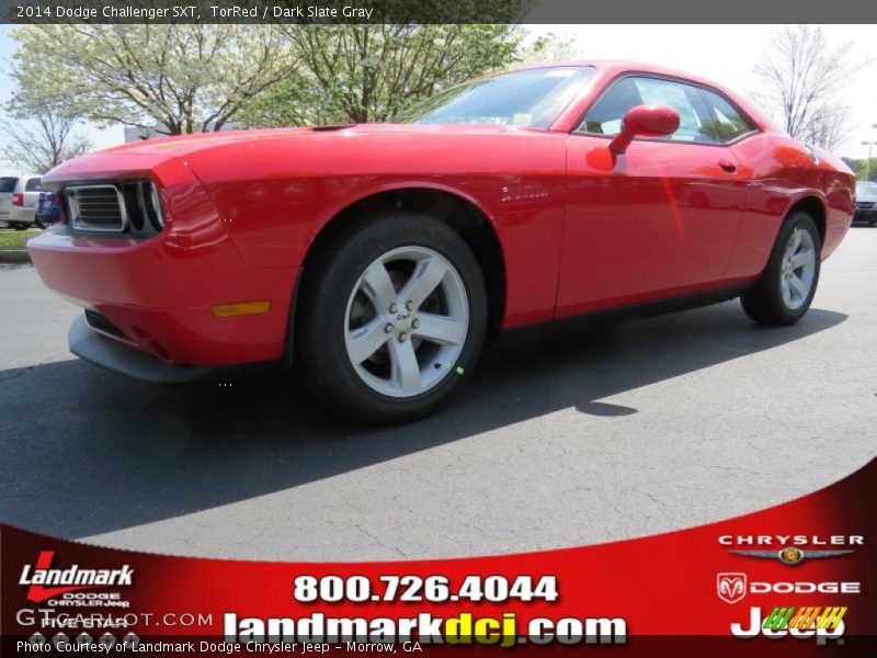 TorRed / Dark Slate Gray 2014 Dodge Challenger SXT