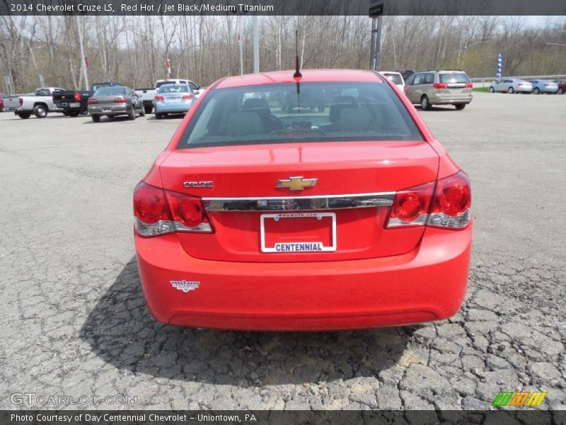 Red Hot / Jet Black/Medium Titanium 2014 Chevrolet Cruze LS