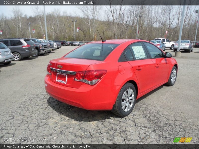 Red Hot / Jet Black/Medium Titanium 2014 Chevrolet Cruze LS