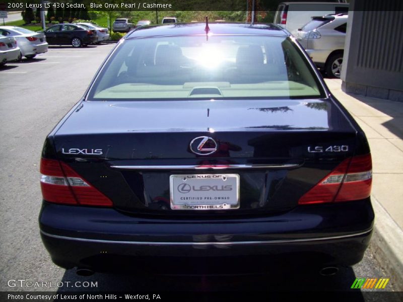 Blue Onyx Pearl / Cashmere 2005 Lexus LS 430 Sedan