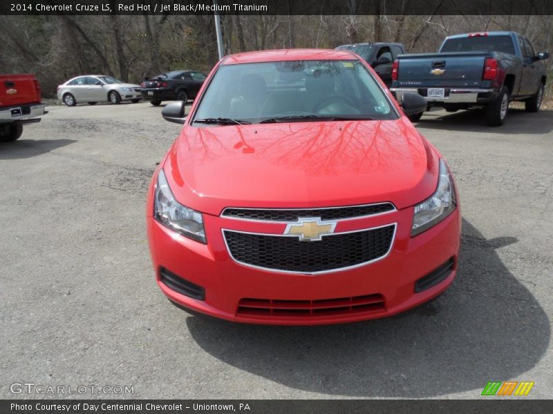 Red Hot / Jet Black/Medium Titanium 2014 Chevrolet Cruze LS