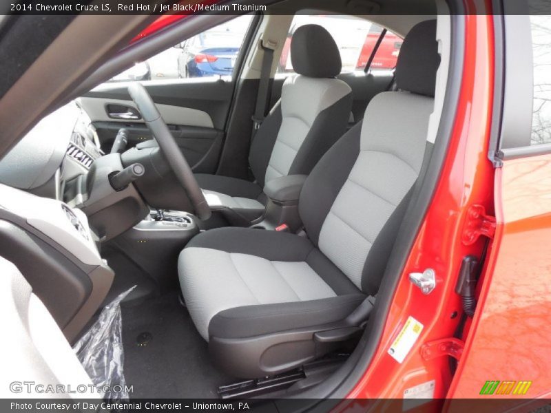 Red Hot / Jet Black/Medium Titanium 2014 Chevrolet Cruze LS