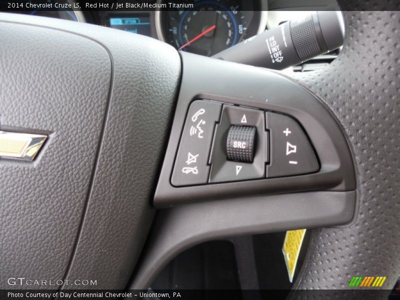 Red Hot / Jet Black/Medium Titanium 2014 Chevrolet Cruze LS