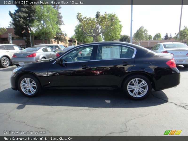 Malbec Black / Graphite 2012 Infiniti G 37 Journey Sedan