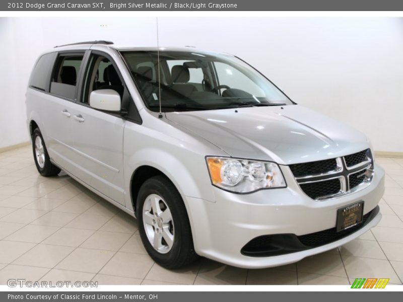 Bright Silver Metallic / Black/Light Graystone 2012 Dodge Grand Caravan SXT