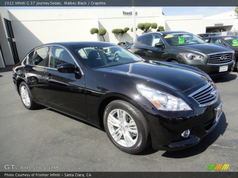 Malbec Black / Graphite 2012 Infiniti G 37 Journey Sedan