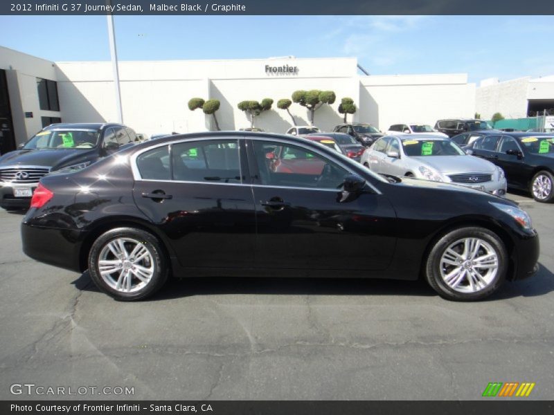 Malbec Black / Graphite 2012 Infiniti G 37 Journey Sedan