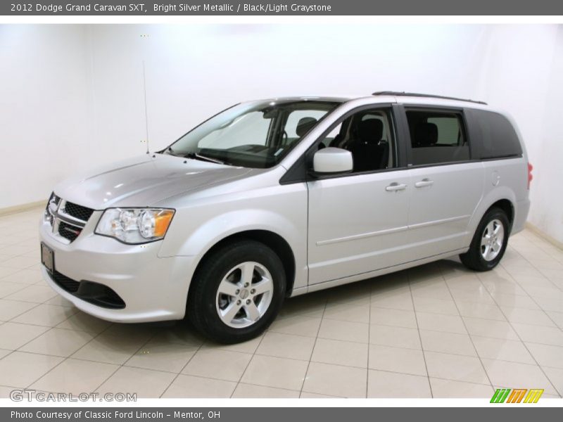 Bright Silver Metallic / Black/Light Graystone 2012 Dodge Grand Caravan SXT