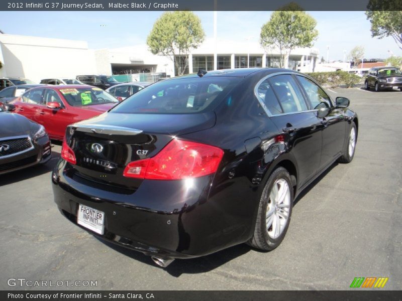 Malbec Black / Graphite 2012 Infiniti G 37 Journey Sedan