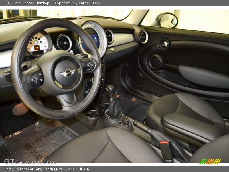 Pepper White / Carbon Black 2012 Mini Cooper Hardtop