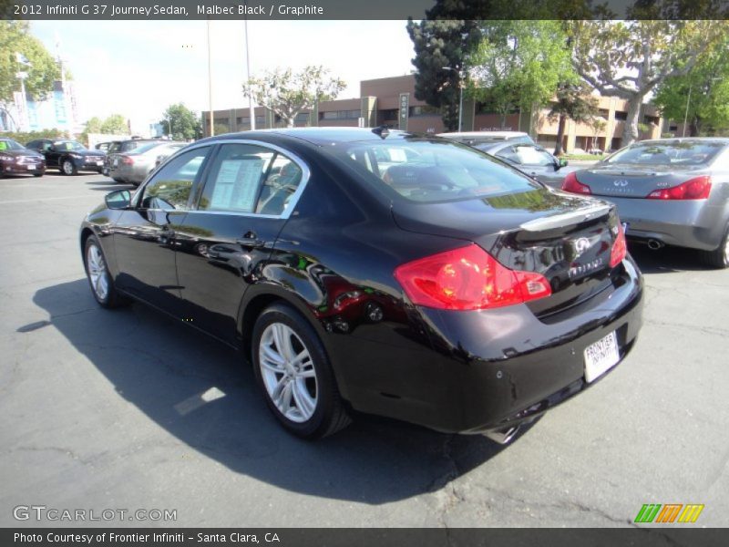 Malbec Black / Graphite 2012 Infiniti G 37 Journey Sedan
