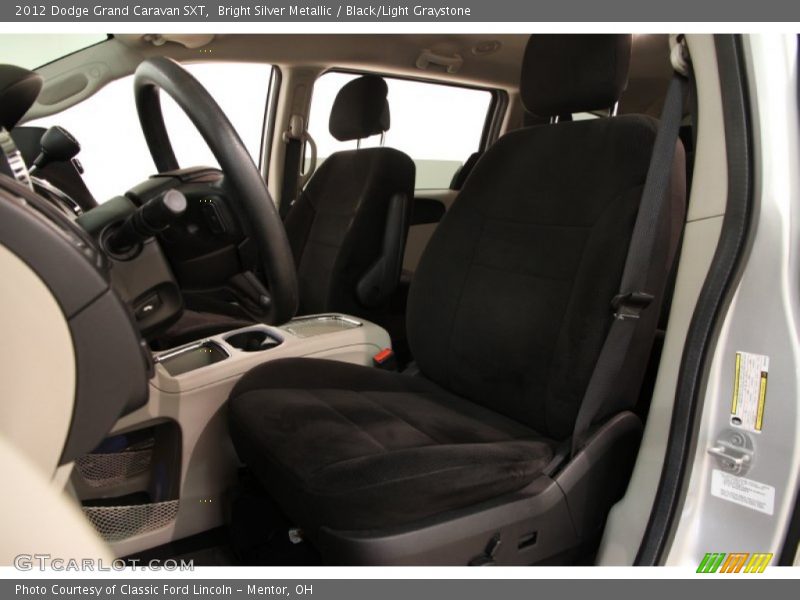 Bright Silver Metallic / Black/Light Graystone 2012 Dodge Grand Caravan SXT