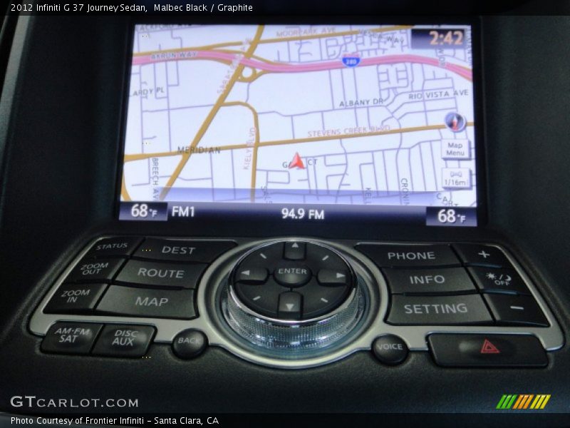 Malbec Black / Graphite 2012 Infiniti G 37 Journey Sedan