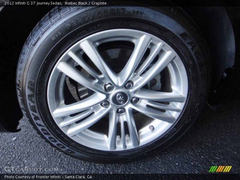Malbec Black / Graphite 2012 Infiniti G 37 Journey Sedan
