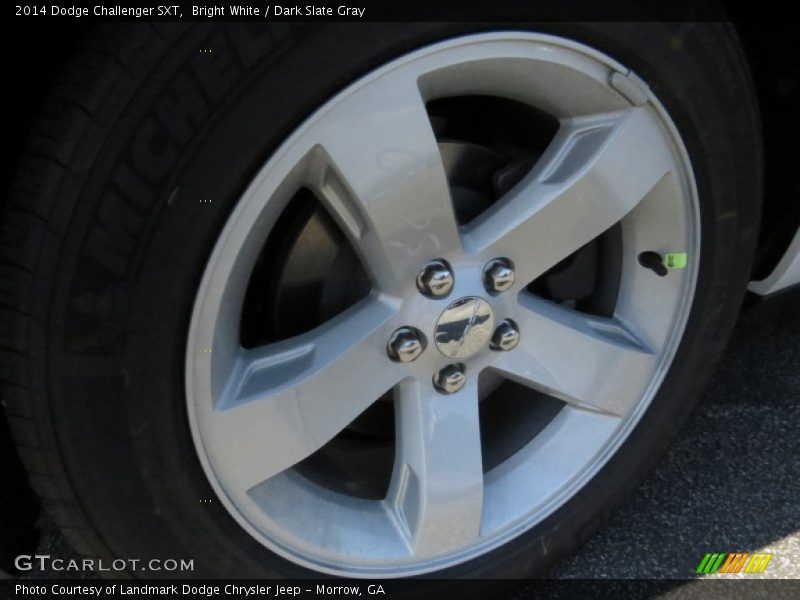 Bright White / Dark Slate Gray 2014 Dodge Challenger SXT