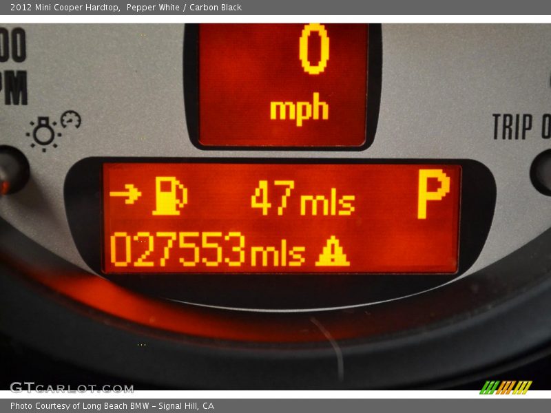 Pepper White / Carbon Black 2012 Mini Cooper Hardtop
