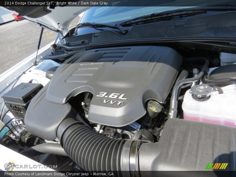 Bright White / Dark Slate Gray 2014 Dodge Challenger SXT