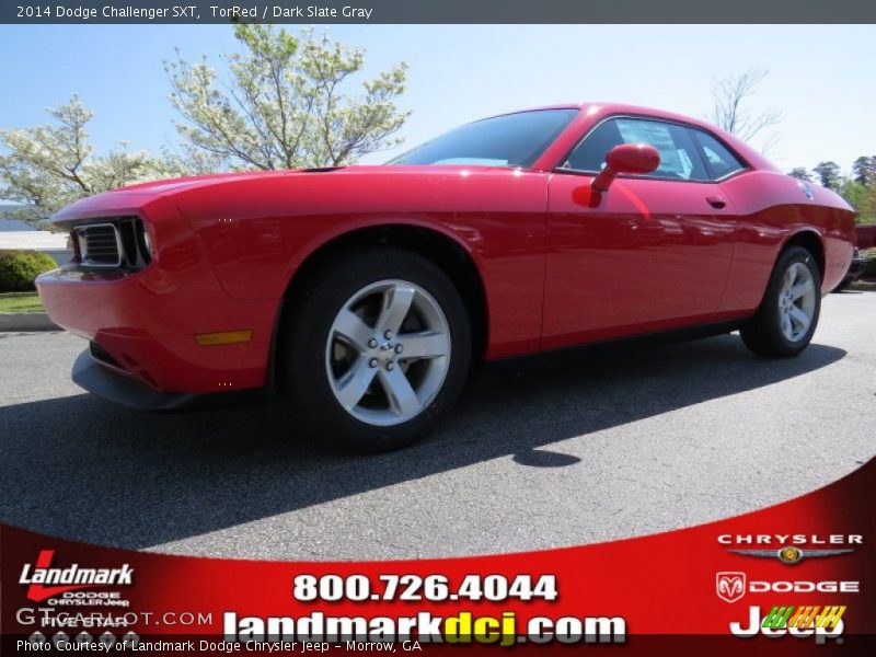 TorRed / Dark Slate Gray 2014 Dodge Challenger SXT