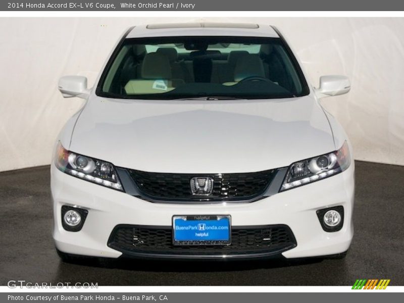 White Orchid Pearl / Ivory 2014 Honda Accord EX-L V6 Coupe