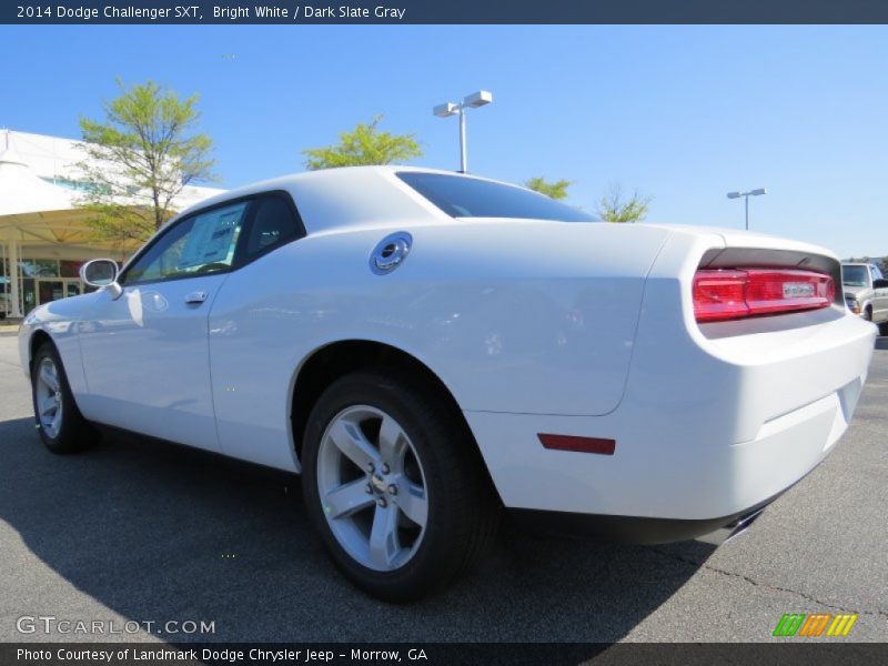 Bright White / Dark Slate Gray 2014 Dodge Challenger SXT