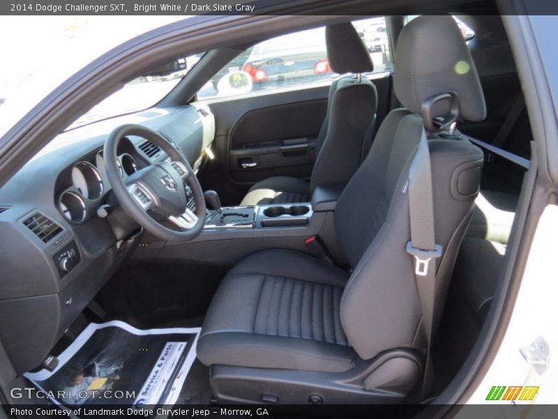 Bright White / Dark Slate Gray 2014 Dodge Challenger SXT