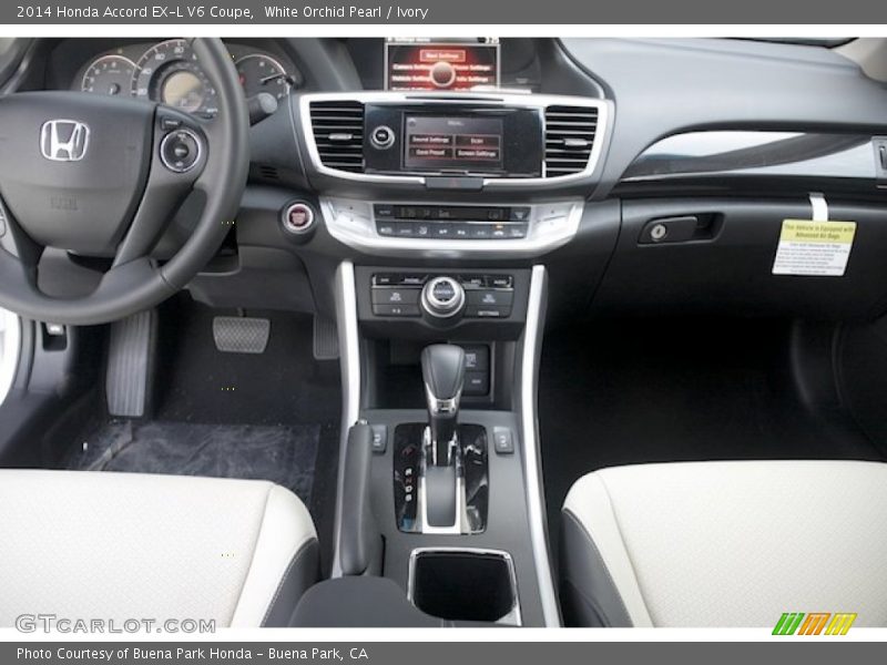 White Orchid Pearl / Ivory 2014 Honda Accord EX-L V6 Coupe