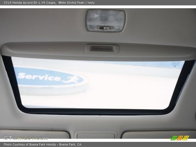 White Orchid Pearl / Ivory 2014 Honda Accord EX-L V6 Coupe
