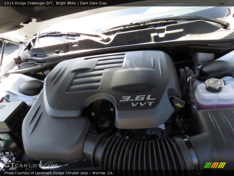 Bright White / Dark Slate Gray 2014 Dodge Challenger SXT