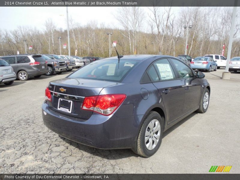 Atlantis Blue Metallic / Jet Black/Medium Titanium 2014 Chevrolet Cruze LS