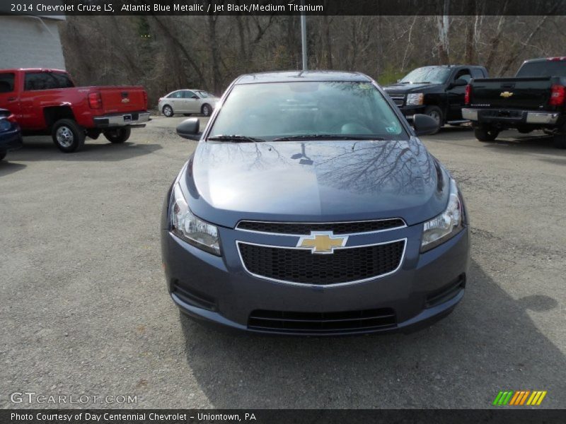 Atlantis Blue Metallic / Jet Black/Medium Titanium 2014 Chevrolet Cruze LS