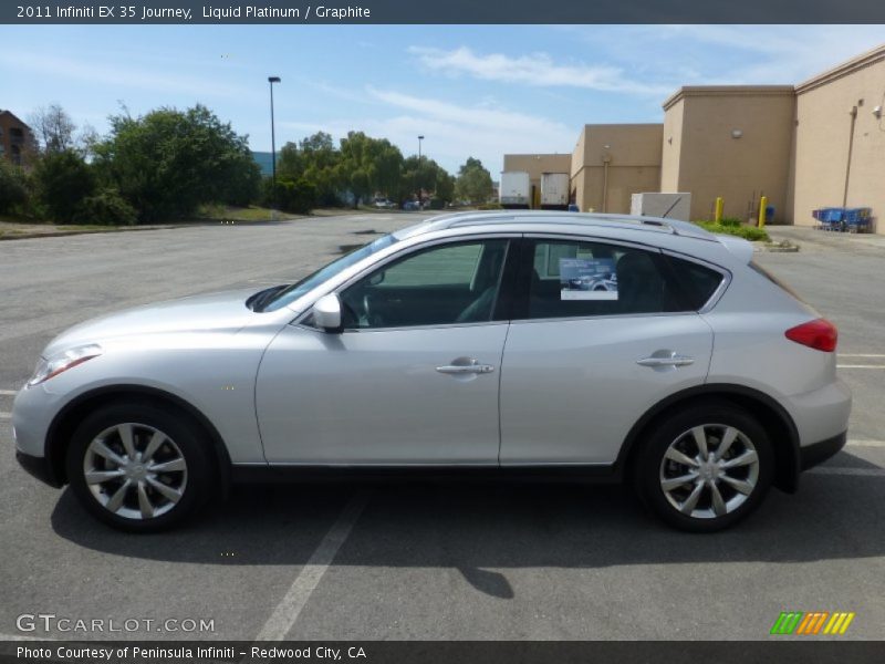 Liquid Platinum / Graphite 2011 Infiniti EX 35 Journey