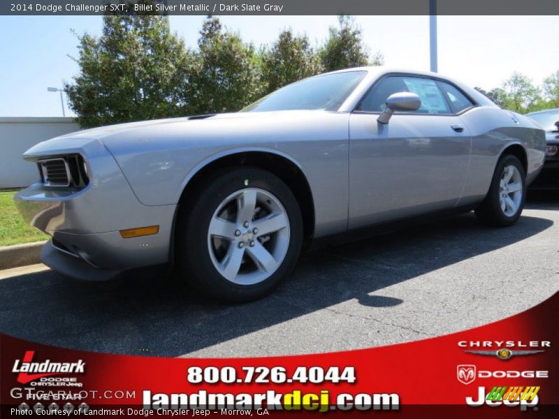 Billet Silver Metallic / Dark Slate Gray 2014 Dodge Challenger SXT