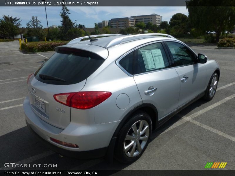 Liquid Platinum / Graphite 2011 Infiniti EX 35 Journey