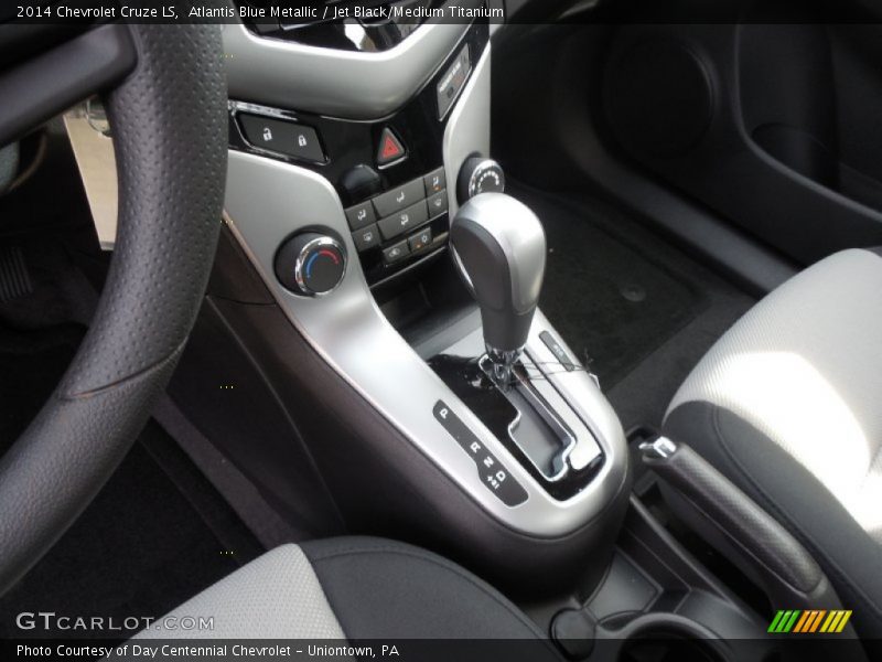 Atlantis Blue Metallic / Jet Black/Medium Titanium 2014 Chevrolet Cruze LS
