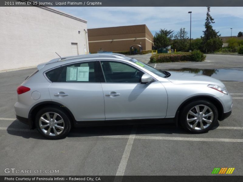 Liquid Platinum / Graphite 2011 Infiniti EX 35 Journey
