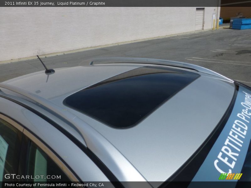 Liquid Platinum / Graphite 2011 Infiniti EX 35 Journey
