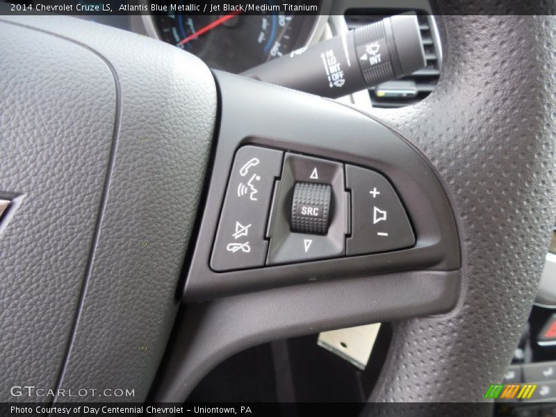 Atlantis Blue Metallic / Jet Black/Medium Titanium 2014 Chevrolet Cruze LS