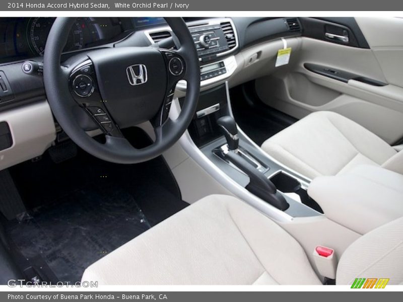 White Orchid Pearl / Ivory 2014 Honda Accord Hybrid Sedan