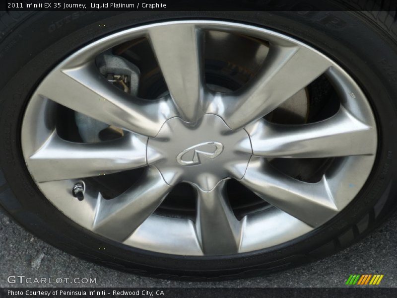 Liquid Platinum / Graphite 2011 Infiniti EX 35 Journey